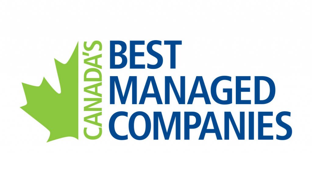 Canada's best managed companies logo in green and blue