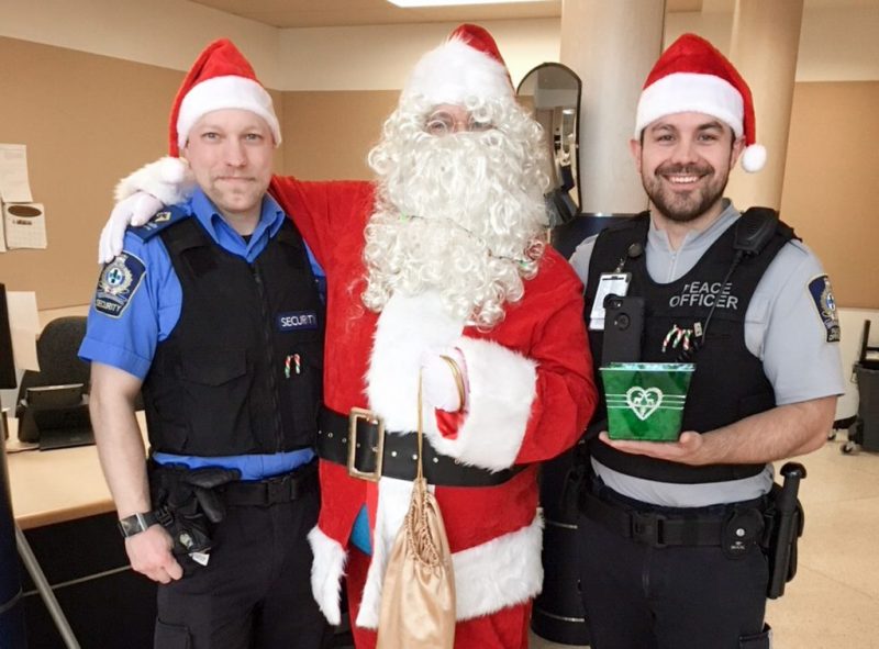 2 Security Guards with Santa