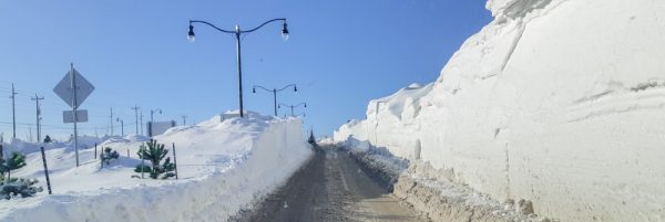 High Snow Piles