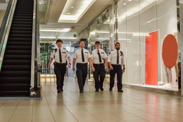 Mall Security Guards Walking