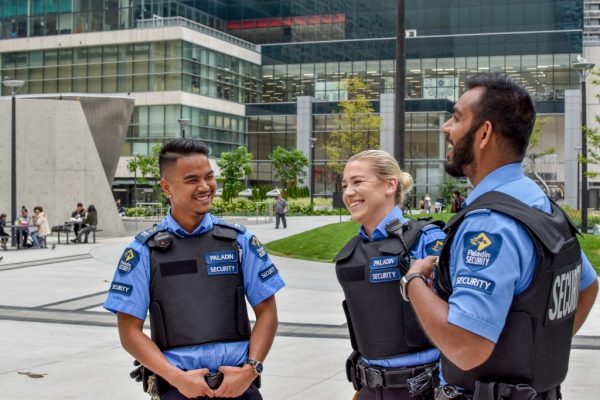 Paladin Security Guards Laughing