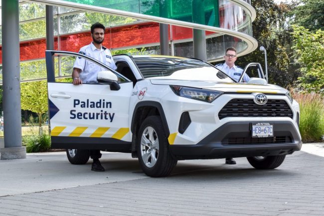 Mobile Security Officers in High Visibility Car