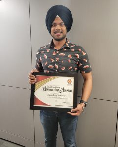 Gagandeep Panesar CSLA Award