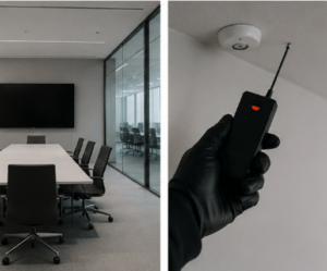 Paladin Risk uses specialized detection equipment to detect hidden cameras and recording devices.